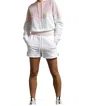 Twenty Montreal Breathe Mesh Color Block Shorts In Flamingo/white In Multi
