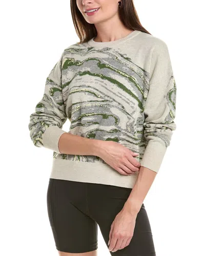 Twenty Montreal Crystal Azurite Color Spill Crewneck Sweater In Neutral
