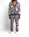 Twenty Montreal Floral Glitch Hyper Reality Knit Pants In Porto In Multi