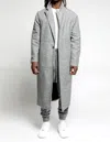 TWENTY MONTREAL MADDUX LONG JACKET IN HEATHER GREY