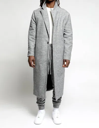 Twenty Montreal Maddux Long Jacket In Heather Grey