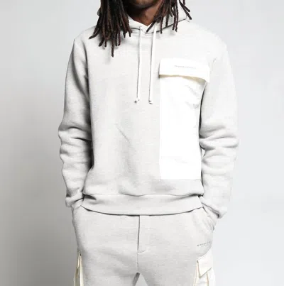 Twenty Montreal Sunnyside Brushed Terry Hoodie In Heather Grey