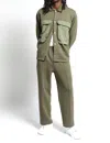 Twenty Montreal Sunnyside Brushed Terry Pant - Army In Multi