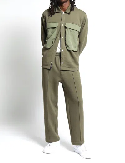 Twenty Montreal Sunnyside Brushed Terry Pant - Army In Gray