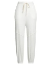 Twenty Montreal Twenty Montréal Woman Pants Ivory Size M Polyester, Cotton, Elastane In White