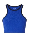 Twenty Montreal Twenty Montréal Woman Top Blue Size Xs Nylon, Elastane In Blue