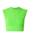 Twenty Montreal Twenty Montréal Woman Top Lime Green Size Xs Nylon, Elastane In Green