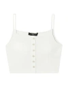 Twenty Montreal Twenty Montréal Woman Top Off White Size Xl Polyester, Cotton, Elastane In Off White