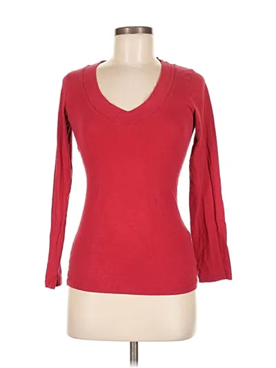 Pre-owned Twenty One 3/4 Sleeve T-shirt In Red