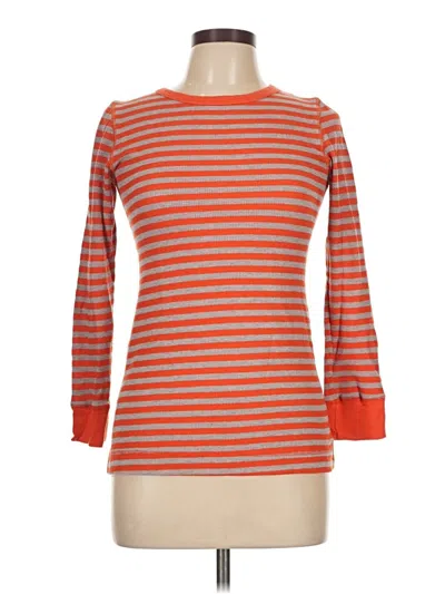 Pre-owned Twenty One 3/4 Sleeve T-shirt In Orange