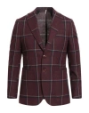 Twenty-one By Antonio Carnevale Man Blazer Burgundy Size 44 Virgin Wool
