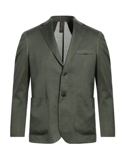Twenty-one By Antonio Carnevale Man Blazer Military Green Size 40 Cotton
