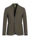 Twenty-one By Antonio Carnevale Man Blazer Military Green Size 44 Cotton, Elastane