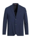 Twenty-one By Antonio Carnevale Man Blazer Navy Size 46 Cotton, Nylon, Viscose, Elastane