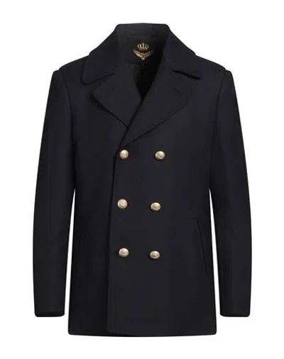 Twenty-one By Antonio Carnevale Man Coat Navy Size 44 Wool, Polyamide