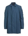 Twenty-one By Antonio Carnevale Man Overcoat & Trench Coat Slate Blue Size 44 Polyester In Blue
