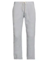 Twenty-one By Antonio Carnevale Man Pants Azure Size 34 Viscose, Linen, Cotton, Polyester In Gray