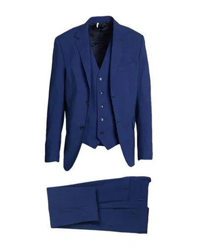 Twenty-one By Antonio Carnevale Man Suit Midnight Blue Size 38 Virgin Wool