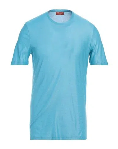 Twenty-one By Antonio Carnevale Man T-shirt Azure Size Xl Cotton