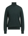 Twenty-one By Antonio Carnevale Man Turtleneck Dark Green Size Xl Wool, Acrylic