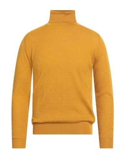 Twenty-one By Antonio Carnevale Man Turtleneck Marigold Size L Wool, Acrylic