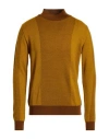 Twenty-one By Antonio Carnevale Man Turtleneck Mustard Size Xxl Wool, Acrylic In Yellow