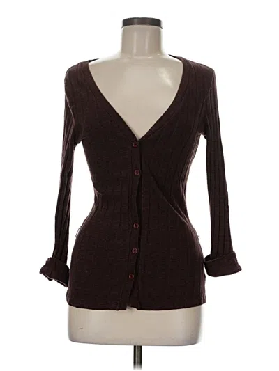 Pre-owned Twenty One Cardigan Sweater In Brown