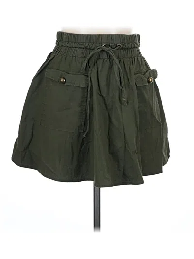 Pre-owned Twenty One Casual Skirt In Green