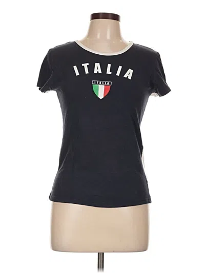 Pre-owned Twenty One Short Sleeve T-shirt In Black