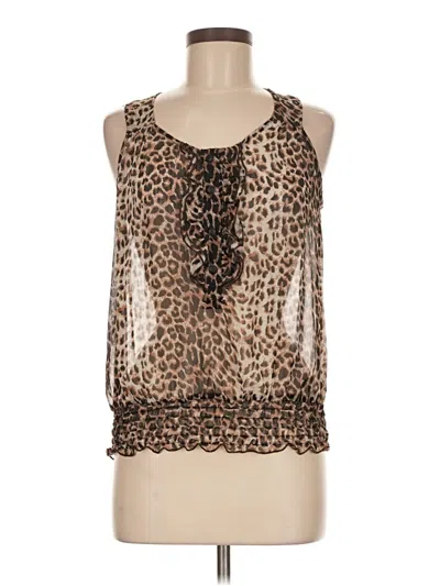 Pre-owned Twenty One Sleeveless Blouse In Brown