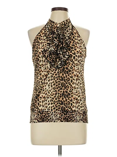 Pre-owned Twenty One Sleeveless Blouse In Gold