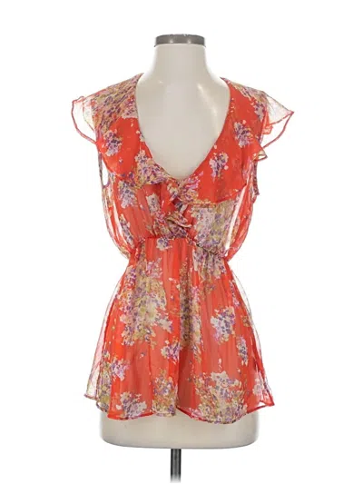 Pre-owned Twenty One Sleeveless Blouse In Orange