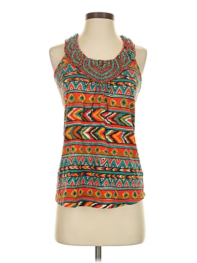 Pre-owned Twenty One Sleeveless Blouse In Orange
