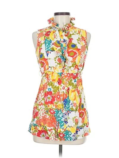 Pre-owned Twenty One Sleeveless Blouse In Yellow