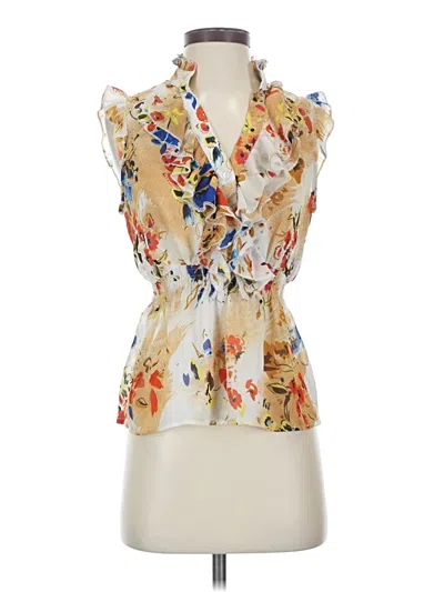 Pre-owned Twenty One Sleeveless Blouse In Yellow