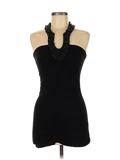 Pre-owned Twenty One Sleeveless Top Black Halter Neckline Tops