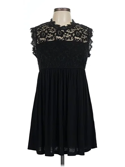 Pre-owned Twenty One Sleeveless Top Black Mock Neckline Tops