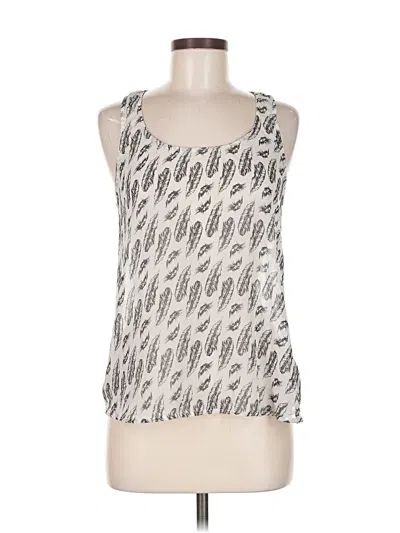 Pre-owned Twenty One Sleeveless Top Silver Halter Neckline Tops