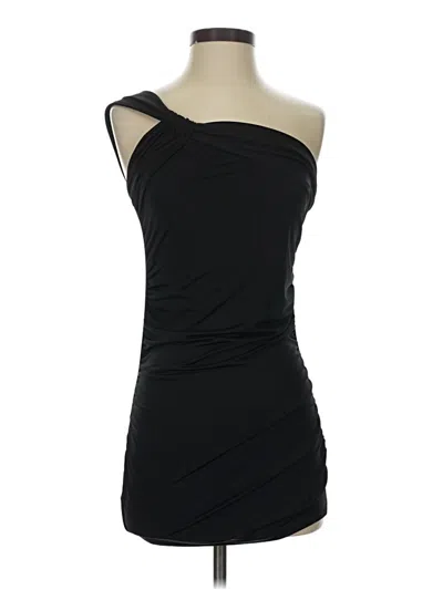 Pre-owned Twenty One Tank Top Black One Shoulder Neckline Tops