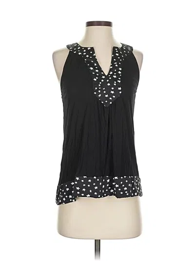 Pre-owned Twenty One Tank Top Black Plunge Neckline Tops
