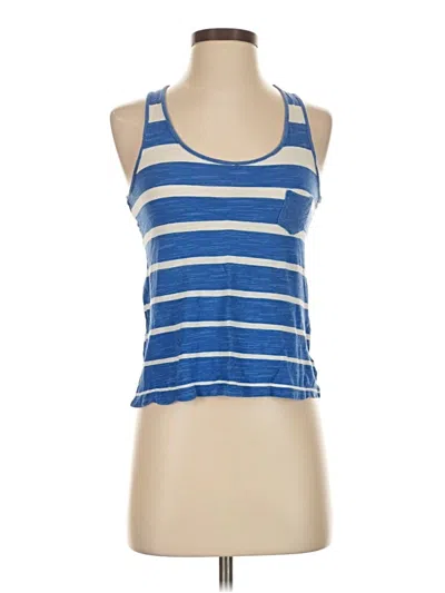 Pre-owned Twenty One Tank Top Blue Halter Neckline Tops