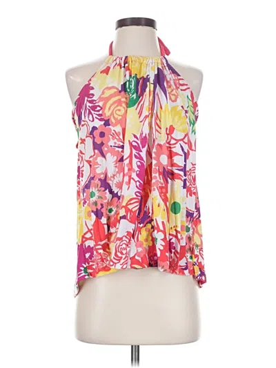 Pre-owned Twenty One Tank Top Pink Halter Neckline Tops