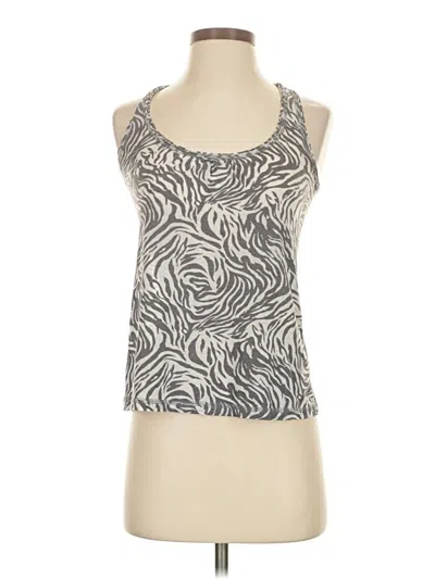 Pre-owned Twenty One Tank Top Silver Halter Neckline Tops