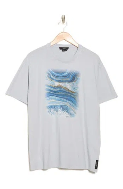 Twenty Swirl Cotton Graphic T-shirt In Good Grey