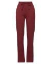 Twenty Woman Pants Burgundy Size S Cotton, Polyester In Red