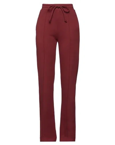 Twenty Woman Pants Burgundy Size S Cotton, Polyester In Red