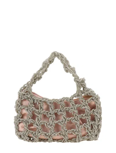 Twentyfourhaitch Bags In Argento/rosa