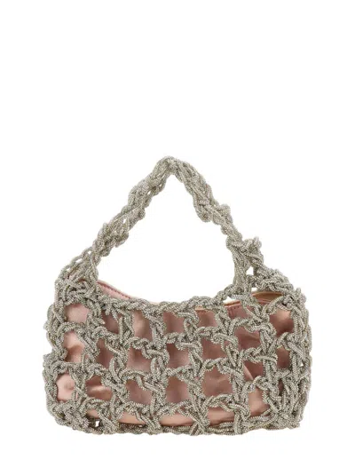 Twentyfourhaitch Bags In Argento/rosa