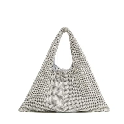 Twentyfourhaitch Flat Design Bag With Silver Strass Accents