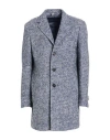 Twenty-one Man Coat Blue Size 44 Polyester, Virgin Wool, Cotton